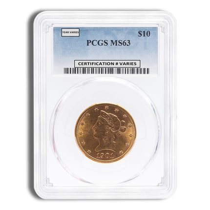$10 gold liberty eagle pcgs ms63