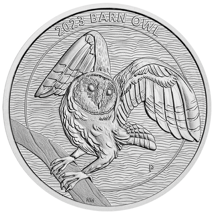2023 1/2 oz australian barn owl platinum coin
