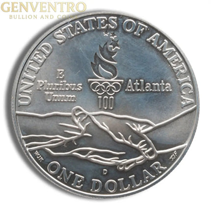 1995-D $1 Blind Runner Silver Commem - BU Genventro Bullion and Coins