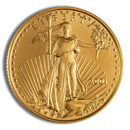 2001 1/4 oz gold eagle $10 ngc ms69