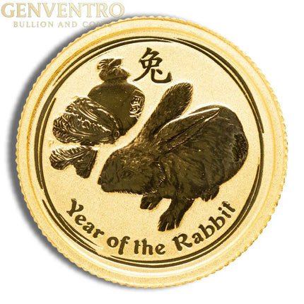 2011 1/20 oz Australia Gold Lunar Rabbit BU - Series II Genventro Bullion and Coins