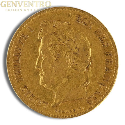France Gold 40 Francs - Louis Philippe I (1831-1838) Genventro Bullion and Coins