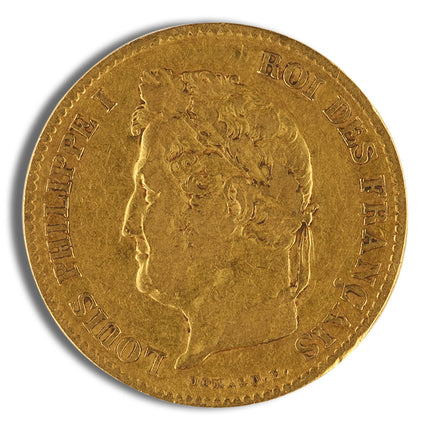france gold 40 francs louis philippe i (1831 1838)