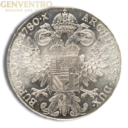 1780 Austria Maria Theresa Silver Thaler Genventro Bullion and Coins
