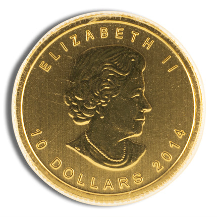 2014 1/4 oz canadian arctic fox gold coin