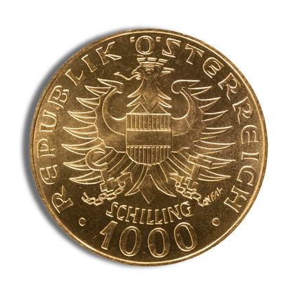 austria 1000 schilling gold coin