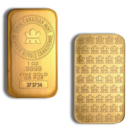 1 oz gold bar royal canadian mint rcm (carded)