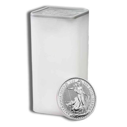 1 oz great britain silver britannia .999 (year varies)