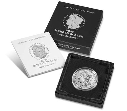 2021 o morgan dollar w/box &amp; coa