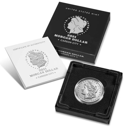 2021 cc morgan dollar w/box &amp; coa