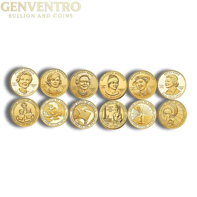 1/2 oz First Spouse Gold Coin - BU/PR (Cap/Slab/OGP) Genventro Bullion and Coins