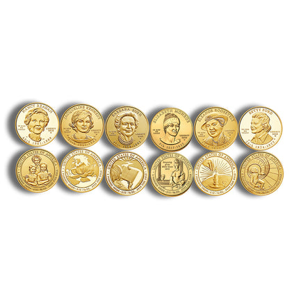 1/2 oz first spouse gold coin bu/pr (cap/slab/ogp)
