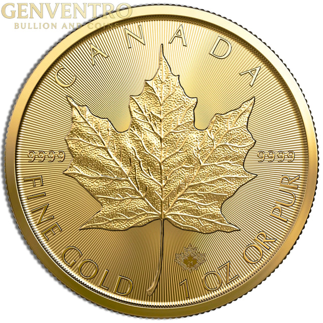 1 oz .9999 Gold Maple Leaf (Year Varies) Genventro Bullion and Coins