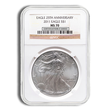 2011 silver eagle ngc ms70