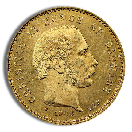 denmark 10 kroner gold coin