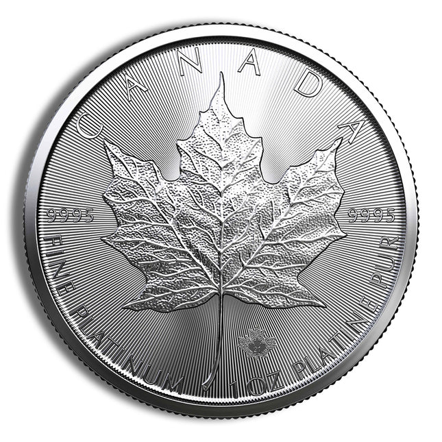 platinum maple leaf 1 oz (year varies)