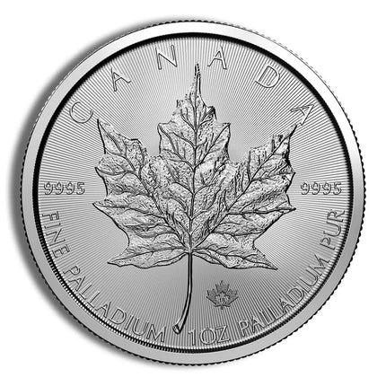 1 oz Palladium Maple Leaf - BU (Date Varies) Genventro Bullion and Coins