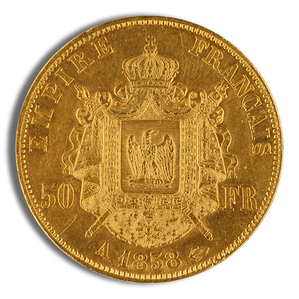 france gold 50 francs napoleon iii (1855 1868)