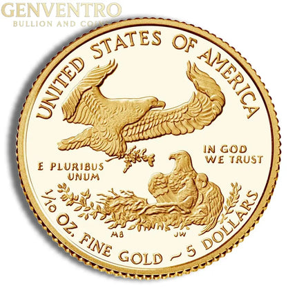 1/10 oz Proof Gold Eagle - Box/COA (Date Varies) Genventro Bullion and Coins