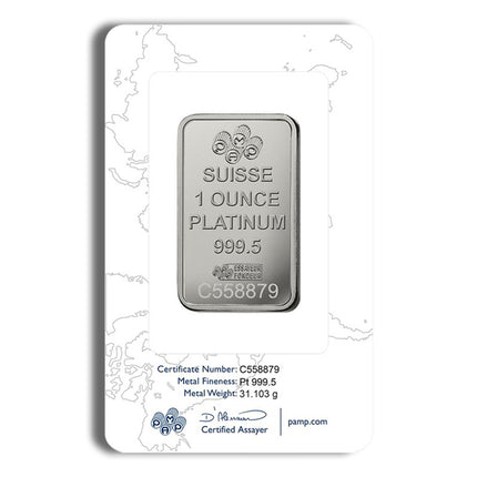 1 oz platinum bar pamp fortuna (carded)