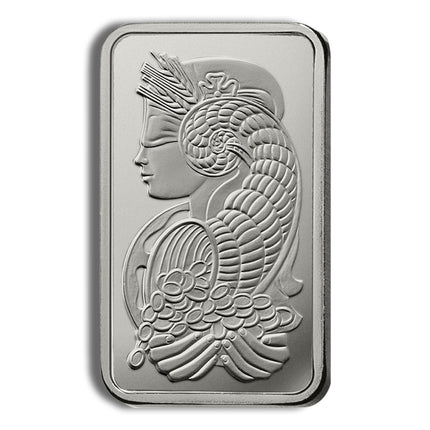 1 oz platinum bar pamp fortuna (carded)