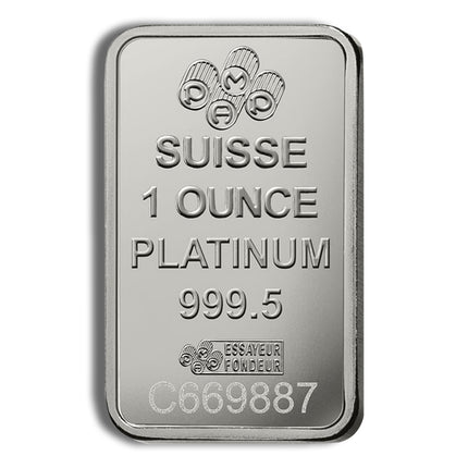 1 oz platinum bar pamp fortuna (carded)