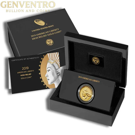 2019-W American Liberty High Relief Gold Coin (w/Box & COA) Genventro Bullion and Coins