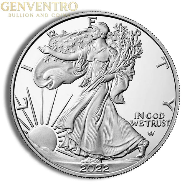 2022 Silver Eagle NGC MS70 - Brown Label Genventro Bullion and Coins