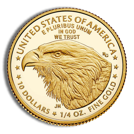 1/4 oz proof gold eagle box/coa (date varies)