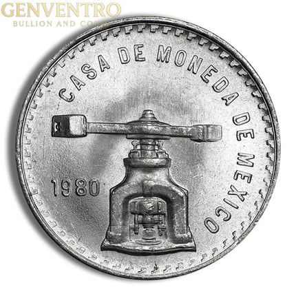 1 oz Mexican Onza Balance Scale Silver Coin (Year Varies) Genventro Bullion and Coins
