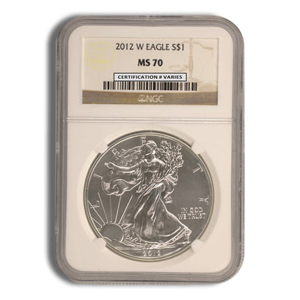 2012 silver eagle ngc ms70