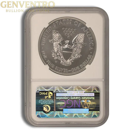 2012 Silver Eagle NGC MS70 Genventro Bullion and Coins