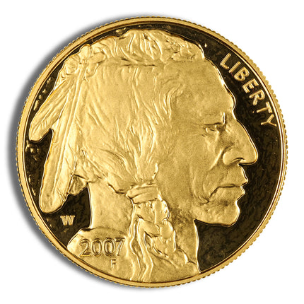 2007 w 1 oz proof gold buffalo (w/box & coa)