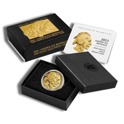 2023 w 1 oz proof gold buffalo (w/box &amp; coa)