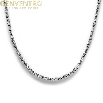 Unisex 2mm Real Moissanite Tennis Chain MORF