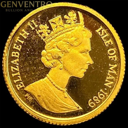 1996 Isle of Man Gold 1/25 oz Crown CHOICE PROOF Genventro