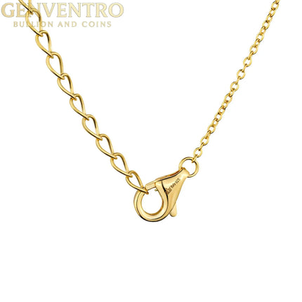 14k Gold Interlocking Circle Necklace 925 Sterling Silver MORF