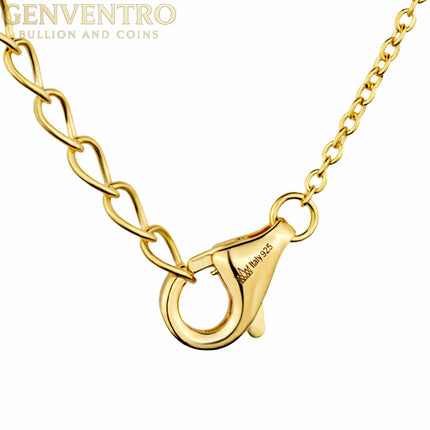 14k Gold Interlocking Circle Necklace 925 Sterling Silver MORF