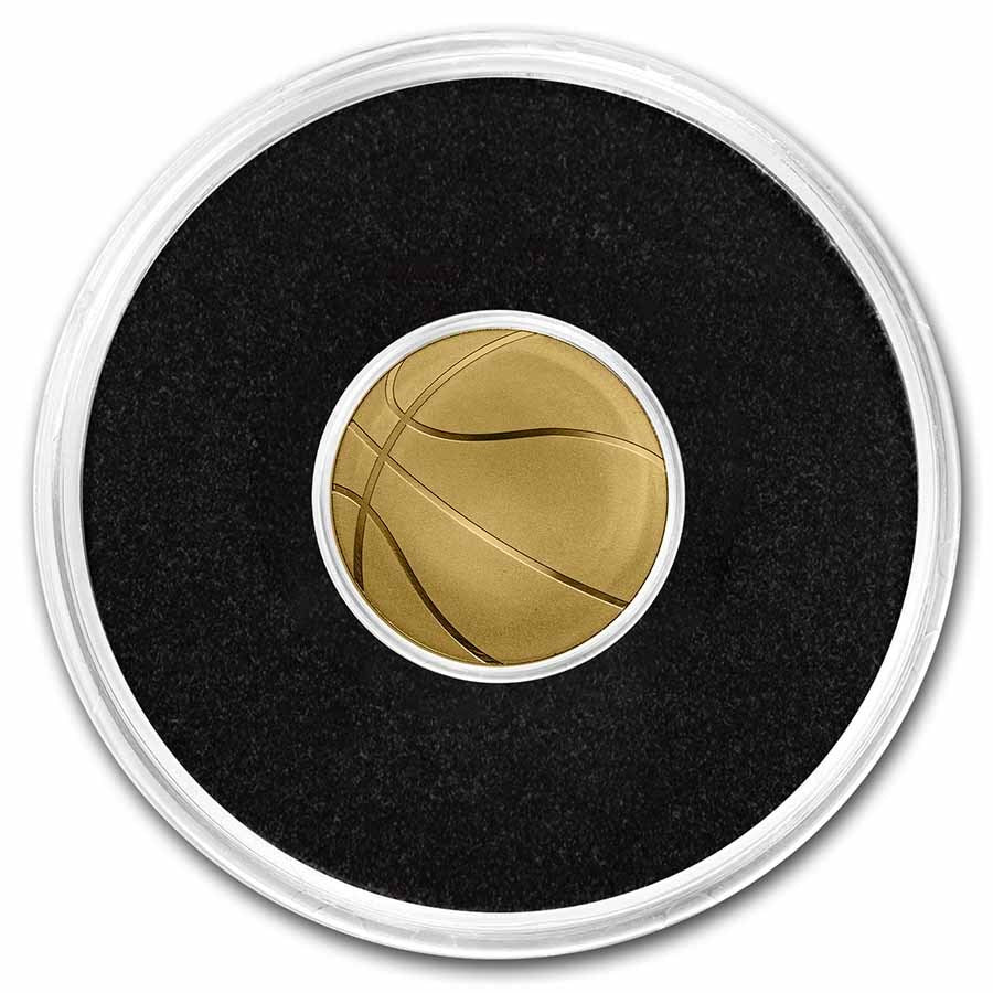 Palau .5 gram 999.9 Pure Gold $1 Basketball Coin