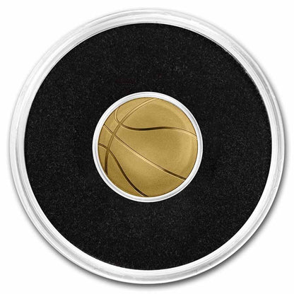 Palau .5 gram 999.9 Pure Gold $1 Basketball Coin