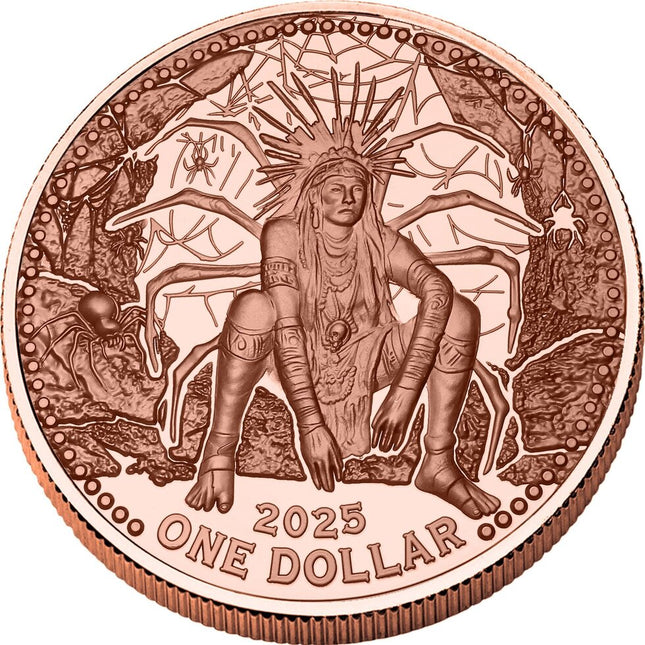 2025 mesa grande iktomi spiderman 5 oz copper coin in stock items, copper bullion, collectible coins, myths &amp; legends