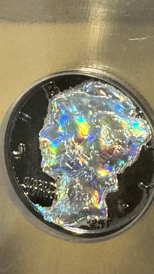1942 Mercury Dime Ruthenium & Hologram ICG certified - 1 Of 1000
