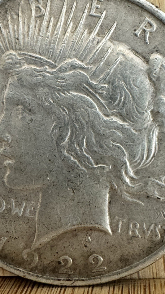1922 $1 Liberty Peace Dollar VG#2