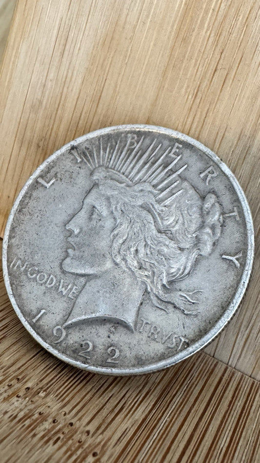 1922 $1 Liberty Peace Dollar VG#2