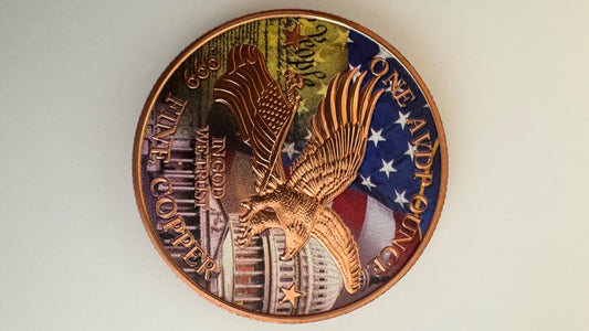 Donald Trump Time We Take Our Country Back 1 Oz Colorized .999 Pure Copper Coin