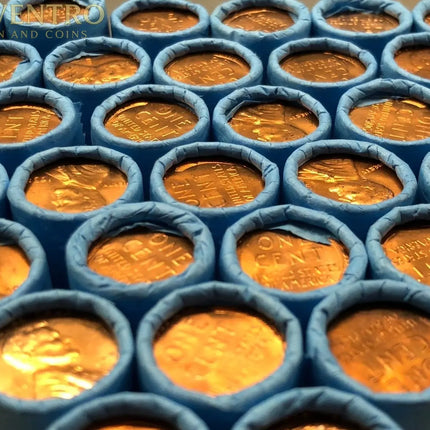 VINTAGE BLUE WHEAT PENNY ROLLS Wholesale Wheat Cents