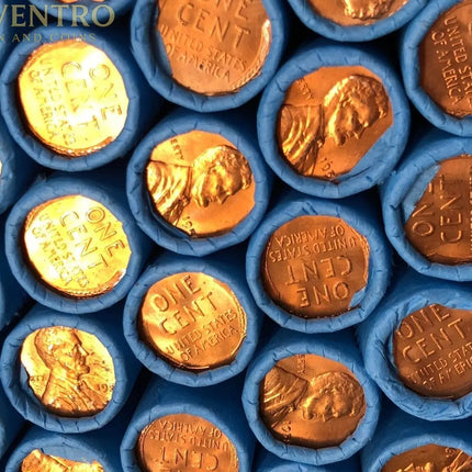 VINTAGE BLUE WHEAT PENNY ROLLS Wholesale Wheat Cents