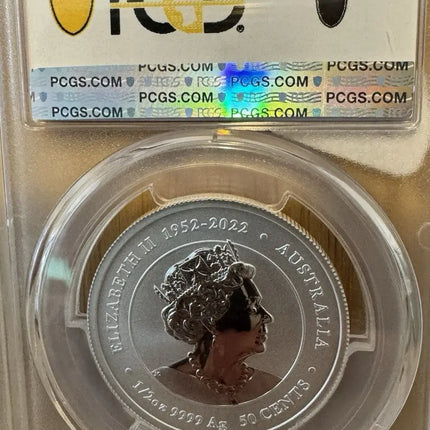 2024 P125 50C - PCGS MS70 - AUSTRALIA YEAR OF THE DRAGON - Orange Right - 1/2 OZ Genventro