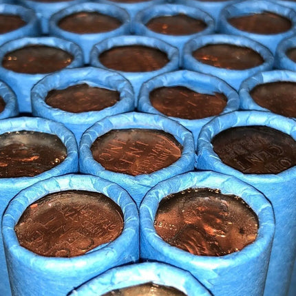 VINTAGE BLUE WHEAT PENNY ROLLS Wholesale Wheat Cents