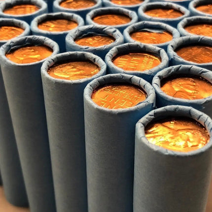 VINTAGE BLUE WHEAT PENNY ROLLS Wholesale Wheat Cents